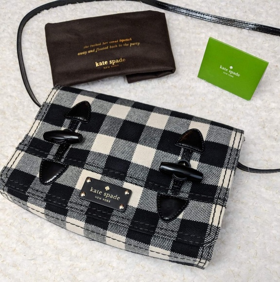 buffalo plaid kate spade purse
